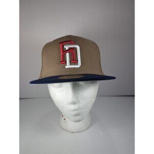 New Era Dominican Republic WBC 59Fifty Fitted Hat Khaki 2-Tone Size 7 1/4